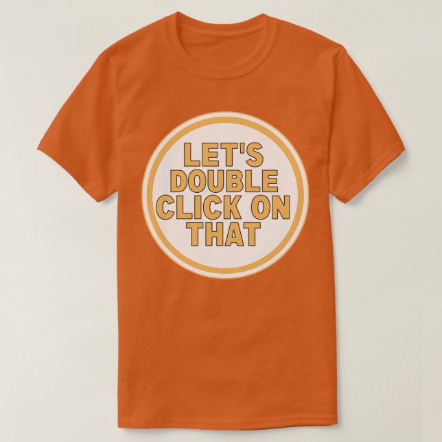Camiseta Permite Clicar Duas Vezes Nisso (Frente do Design)