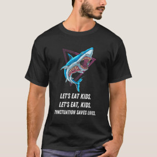 Camiseta Permite Comer Crianças Pontuação Salva Vidas Gramá