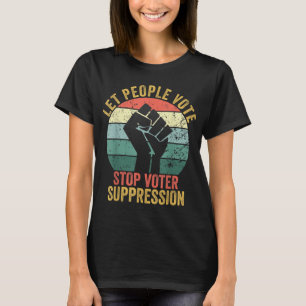 Camiseta Permitir que as Pessoas Votem Proteger os Direitos