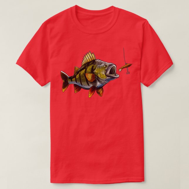 Camiseta Perna de pesca (Frente do Design)
