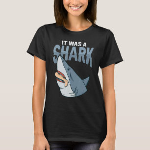 Camiseta Perna de Piada de Amputeo de Tubarão Prostética pa