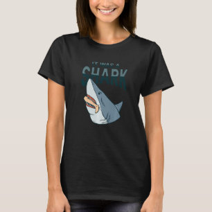 Camiseta Perna de Piada de Amputeo de Tubarão Prostética pa