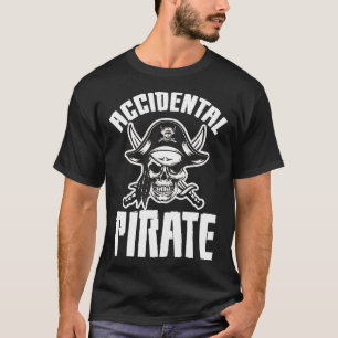 Camiseta Perna Pirata Acidental Em Uma Perna