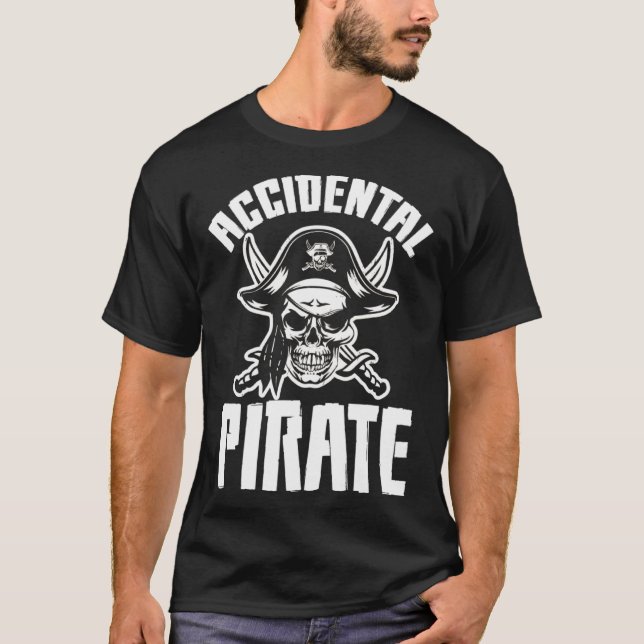 Camiseta Perna Pirata Acidental Em Uma Perna (Frente)