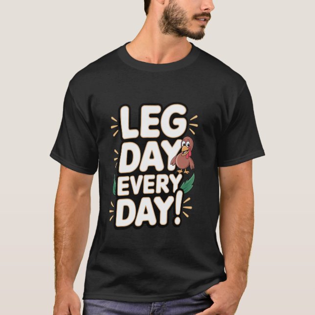 Camiseta Pernas de Peru Dia de Perna Todo Dia! (Frente)