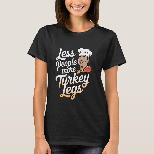 Camiseta Pernas de Peru Menos Pessoas Mais Pernas de Peru (Frente)
