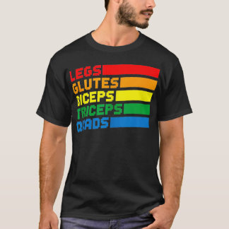 Camiseta Pernas Glutes Biceps Triceps Quads LGBTQ