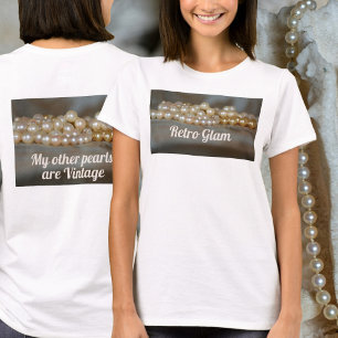 Camiseta Pérolas De Gama Retro