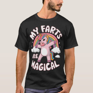 Camiseta Pérolas Divertidas Meus Pêssegos São Unicórnio Ros