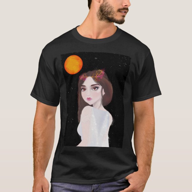 Camiseta Perséfone Deusa Grega Rainha Do Submundo (Frente)