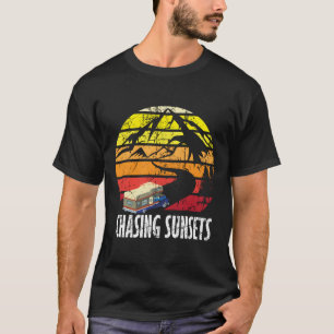 Camiseta Perseguição De Pôrs do sol De Campos Rv Viajando