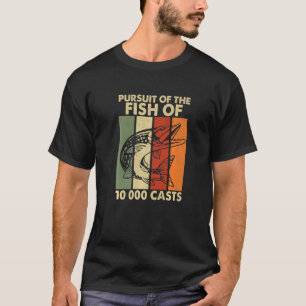 Camiseta Perseguição Do Norte Pike A Muskie Hunter Musky
