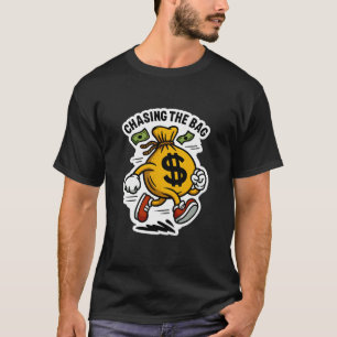 Camiseta Perseguindo a Bolsa — Correndo Saco de Dinheiro