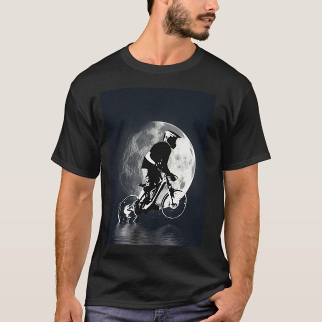 Camiseta Perseguindo a Lua - Montanha Biker (Frente)