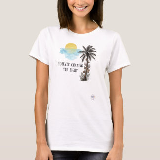 Camiseta Perseguindo a Luz para Sempre - Pôr do Sol da Palm