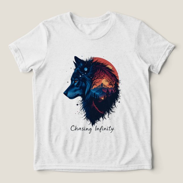Camiseta Perseguindo Infinidade (Design frontal)