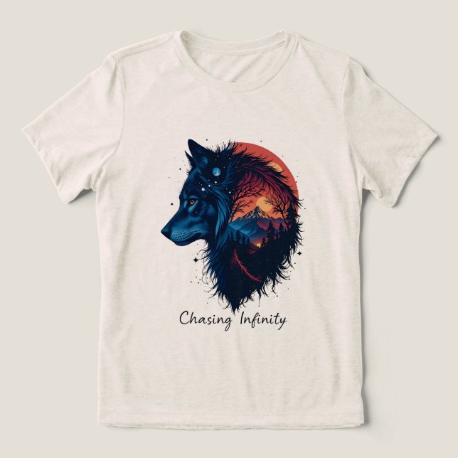 Camiseta Perseguindo Infinidade (Design frontal)