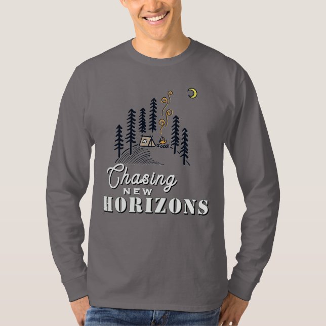 Camiseta Perseguindo novos horizontes (Frente)