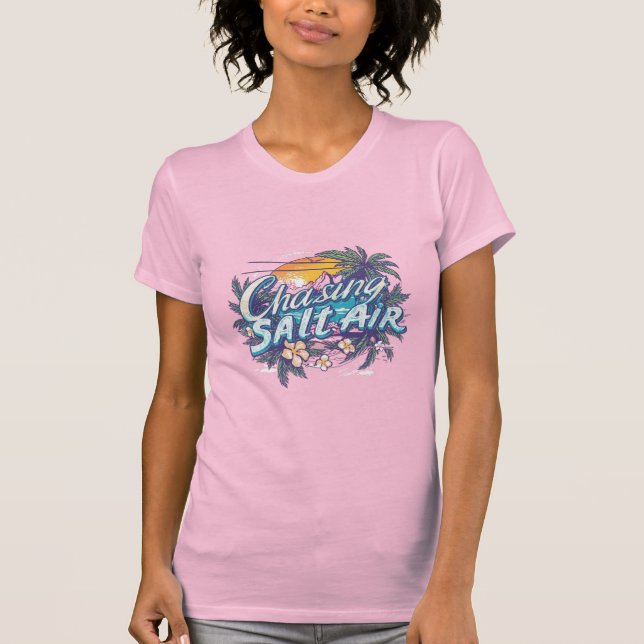 Camiseta Perseguindo o ar salgado (Frente)