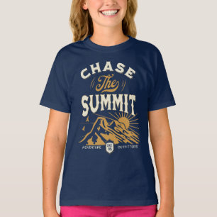 Camiseta perseguir as montanhas do cume amante da natureza