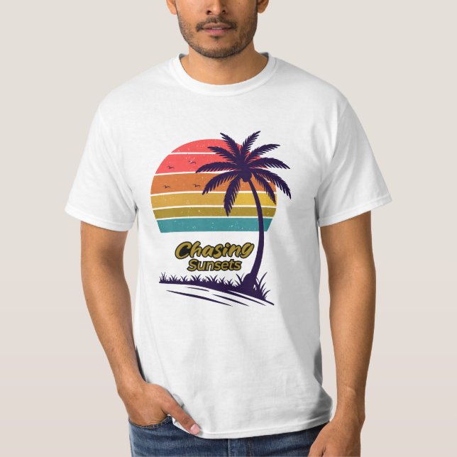 Camiseta Perseguir o pôr do sol (Frente)