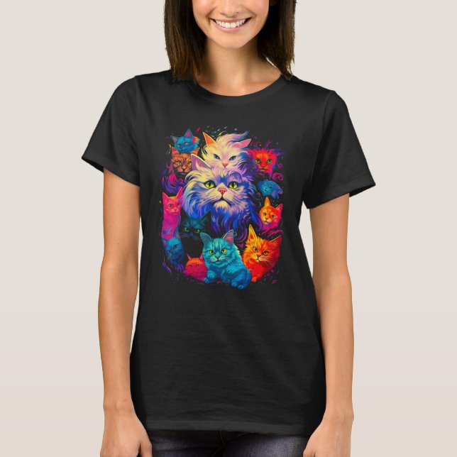 Camiseta Persian Cat Family (Frente)
