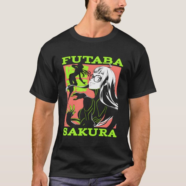 Camiseta Persona 5 Futaba Sakura Collage (Frente)