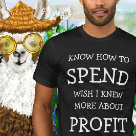 Camiseta Personae SPEND/PROFIT Typografia Birthday T Shirt