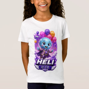 Camiseta Personagem ATOMIVRA Hélio – Química dos Gases Nobr