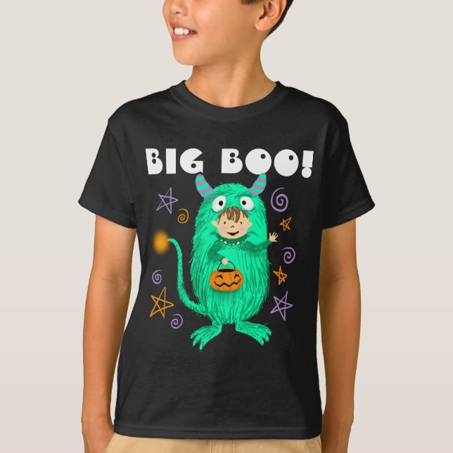 Camiseta Personagem bonitinho e divertido do Big Boo (Frente)