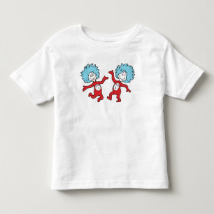 Camiseta Personagem Coisa 1 e Coisa 2 do Dr. Seuss