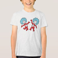 Personagem Coisa 1 e Coisa 2 do Dr. Seuss