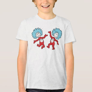 Camiseta Personagem Coisa 1 e Coisa 2 do Dr. Seuss