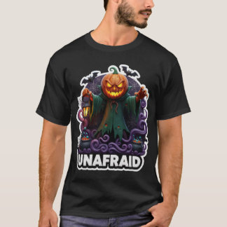 Camiseta Personagem de abóbora assustadora para o Halloween