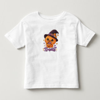 Camiseta Personagem de Abóbora Fofa 🎃🧡