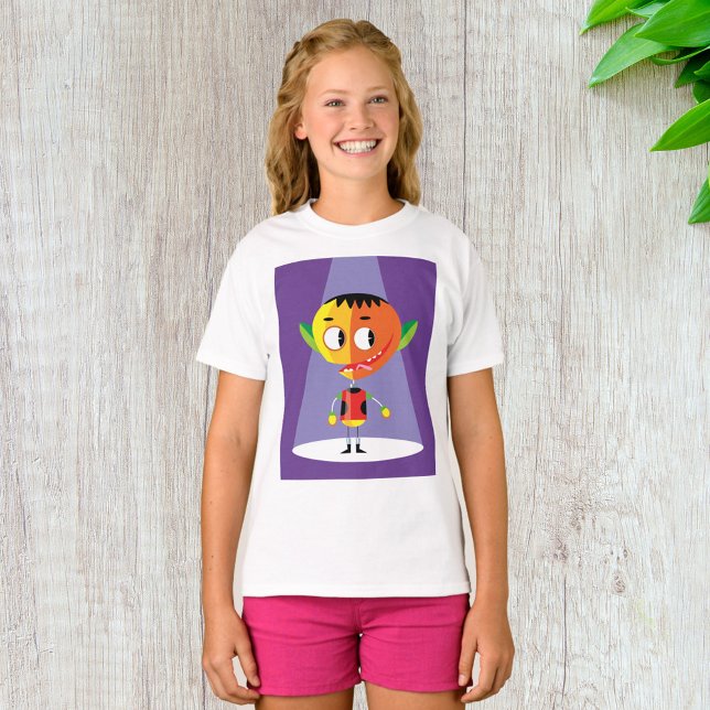 Camiseta Personagem de Cabeça Laranja (Criador carregado)