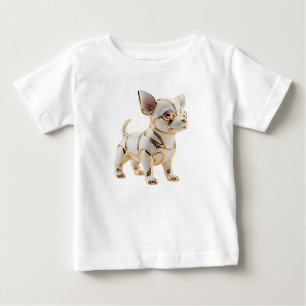 Camiseta Personagem de Cachorrinho Adorável da Raça Golden