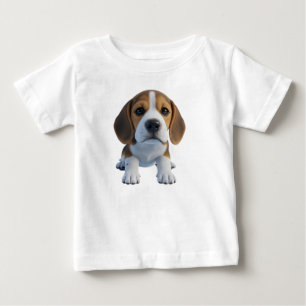 Camiseta Personagem de cachorrinho Beagle fofo renderizado