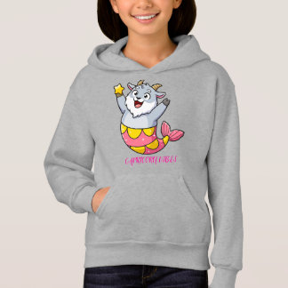 Camiseta Personagem de Capricórnio Bode Sereia Zodíaco Fofo