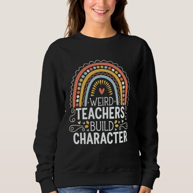 Camiseta Personagem de Criação de Professores Estranhos (Frente)