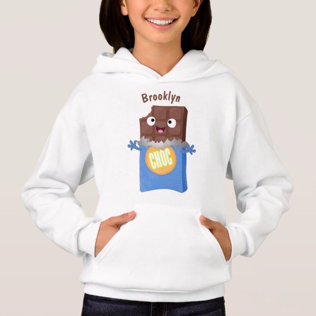 Camiseta Personagem de desenho animado bar doce de chocolat (Frente)