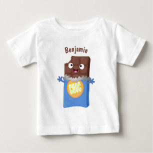 Camiseta Personagem de desenho animado bar doce de chocolat