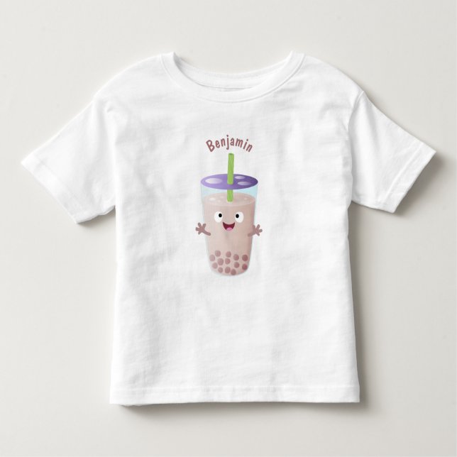 Camiseta Personagem de desenho animado de bobina de chá de  (Frente)
