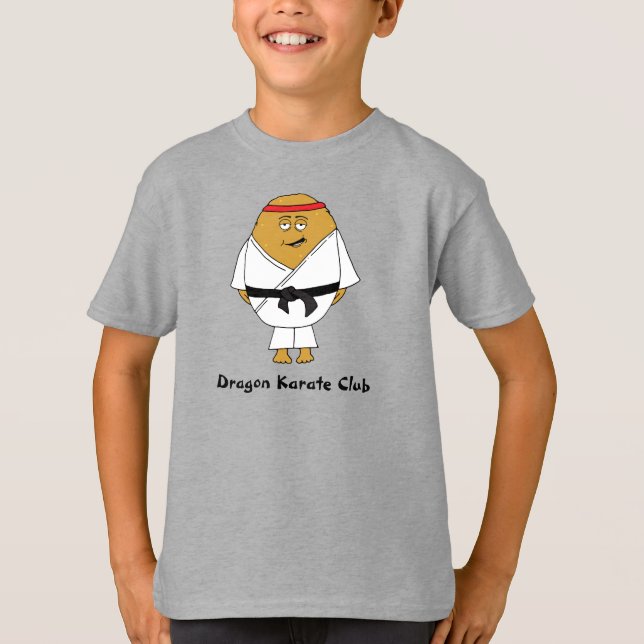 Camiseta Personagem de desenho animado do Kids Martial Arts (Frente)