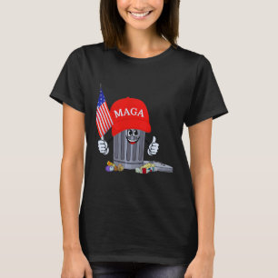 Camiseta Personagem de desenho animado engraçado da lata de