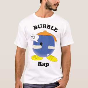 Camiseta Personagem de Desenho Animado Kawaii Pun Rap de Bo