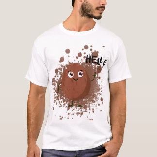 Camiseta Personagem de Desenho Animado Nozes Hello Fofo