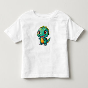 Camiseta Personagem de Dinossauro Bebê para Crianças