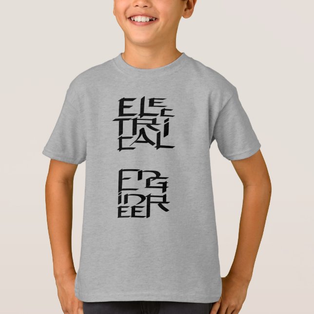 Camiseta Personagem de Engenheiro Elétrico (Frente)