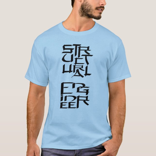 Camiseta Personagem de Engenheiro Estrutural (Frente)